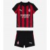 Dětské fotbalový komplet AC Milan Samuele Ricci #4 Domácí košile 2025-26 Krátkým Rukávem